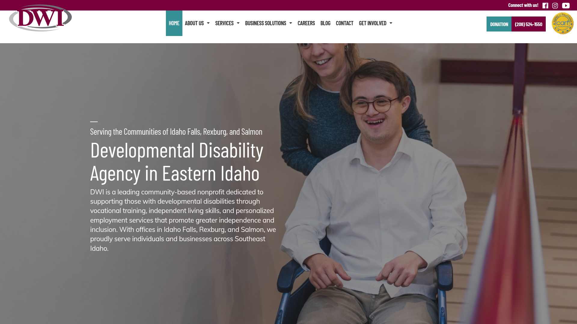 Development Workshop, Inc. (dwinc.org) homepage redesigned by MWS
