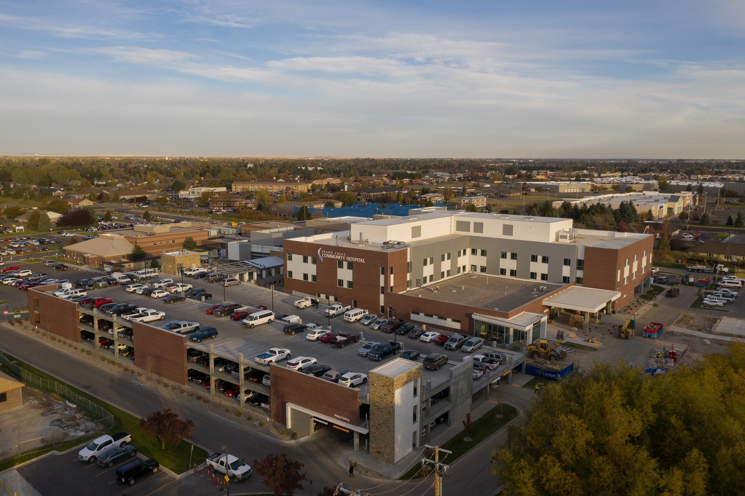 Aerial view of Idaho Falls Community Hospital