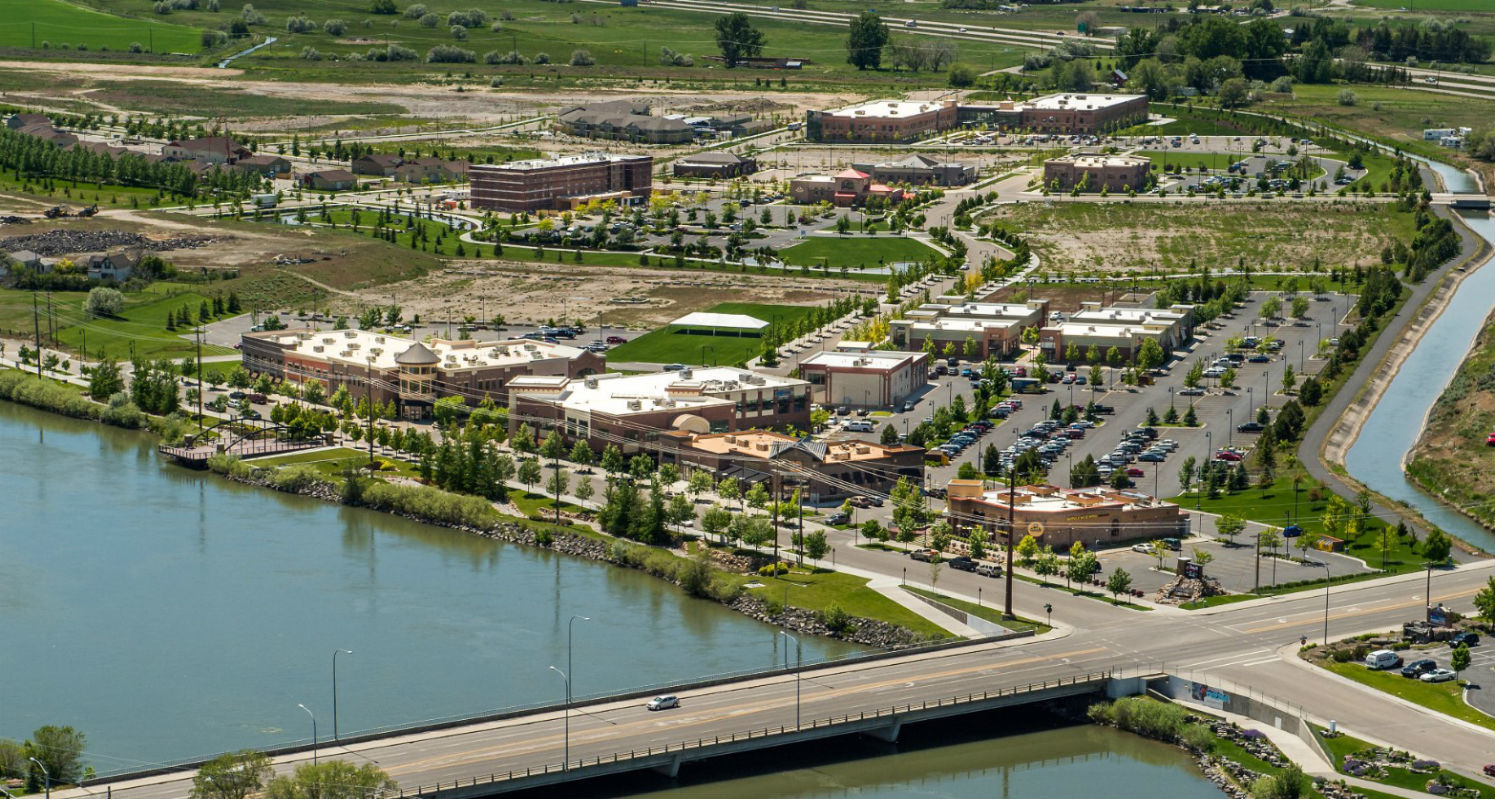 Aerial view of Snake River Landing